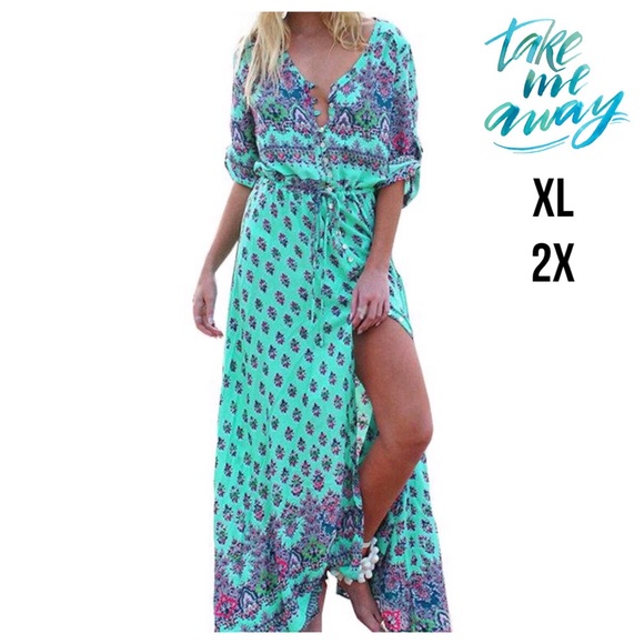 Dresses & Skirts - SUMMER BOHO PRINT BEACH DRESS 🏖